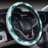 Elephant Aztec Ethnic Print Pattern Steering Wheel Cover with Elastic Edge