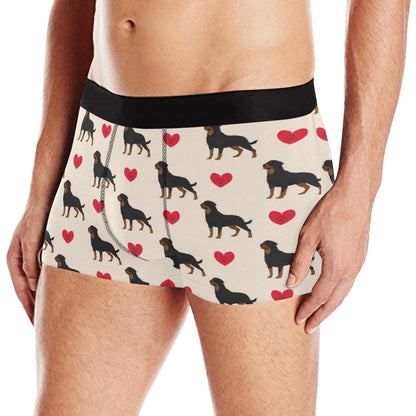 Rottweiler Pattern Print Design A02 Men's Boxer Briefs