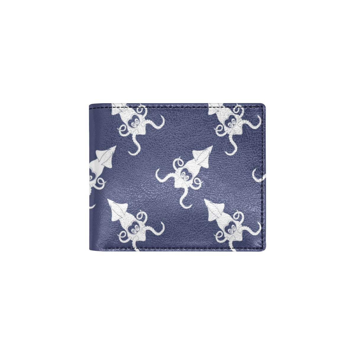 Giant Squid Pattern Print Design 02 Men's ID Card Wallet