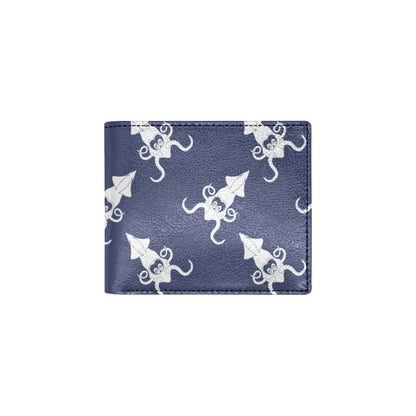 Giant Squid Pattern Print Design 02 Men's ID Card Wallet