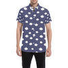 Cloud  Pattern Print Design 03 Men's Short Sleeve Button Up Shirt