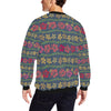 Hawaiian Themed Pattern Print Design H018 Men Long Sleeve Sweatshirt