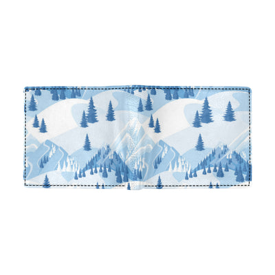 Mountain Pattern Print Design 03 Men's ID Card Wallet