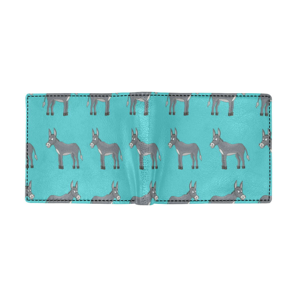 Donkey Pattern Print Design 01 Men's ID Card Wallet