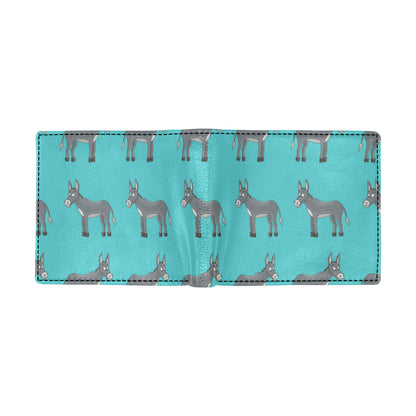 Donkey Pattern Print Design 01 Men's ID Card Wallet