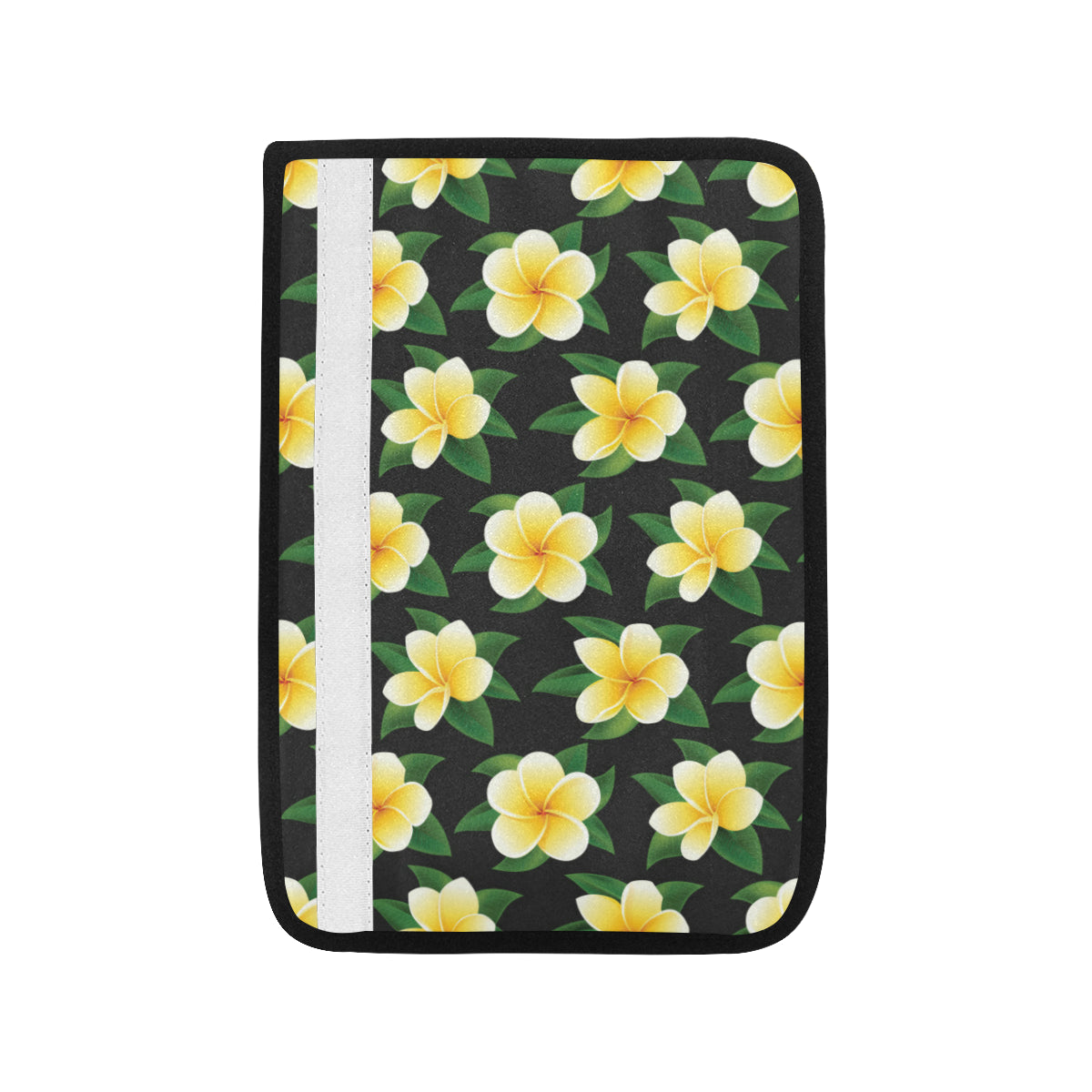 Plumeria Pattern Print Design A03 Car Seat Belt Cover
