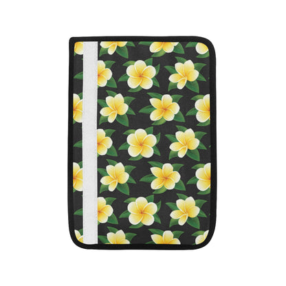 Plumeria Pattern Print Design A03 Car Seat Belt Cover