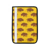 Bison Native Pattern Print Design 01 Car Seat Belt Cover