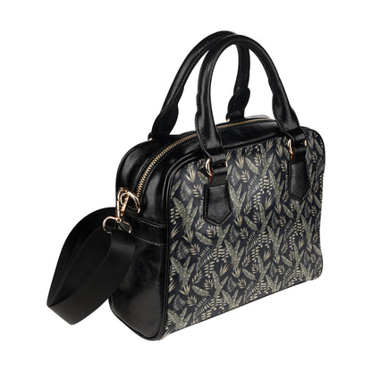 Banana Leaf Pattern Print Design 07 Shoulder Handbag