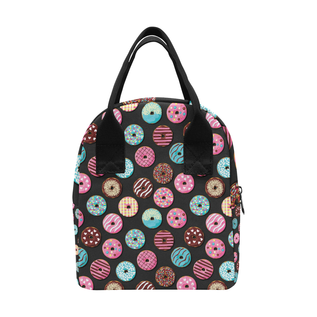 Donut Pattern Print Design DN02 Insulated Lunch Bag