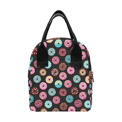 Donut Pattern Print Design DN02 Insulated Lunch Bag