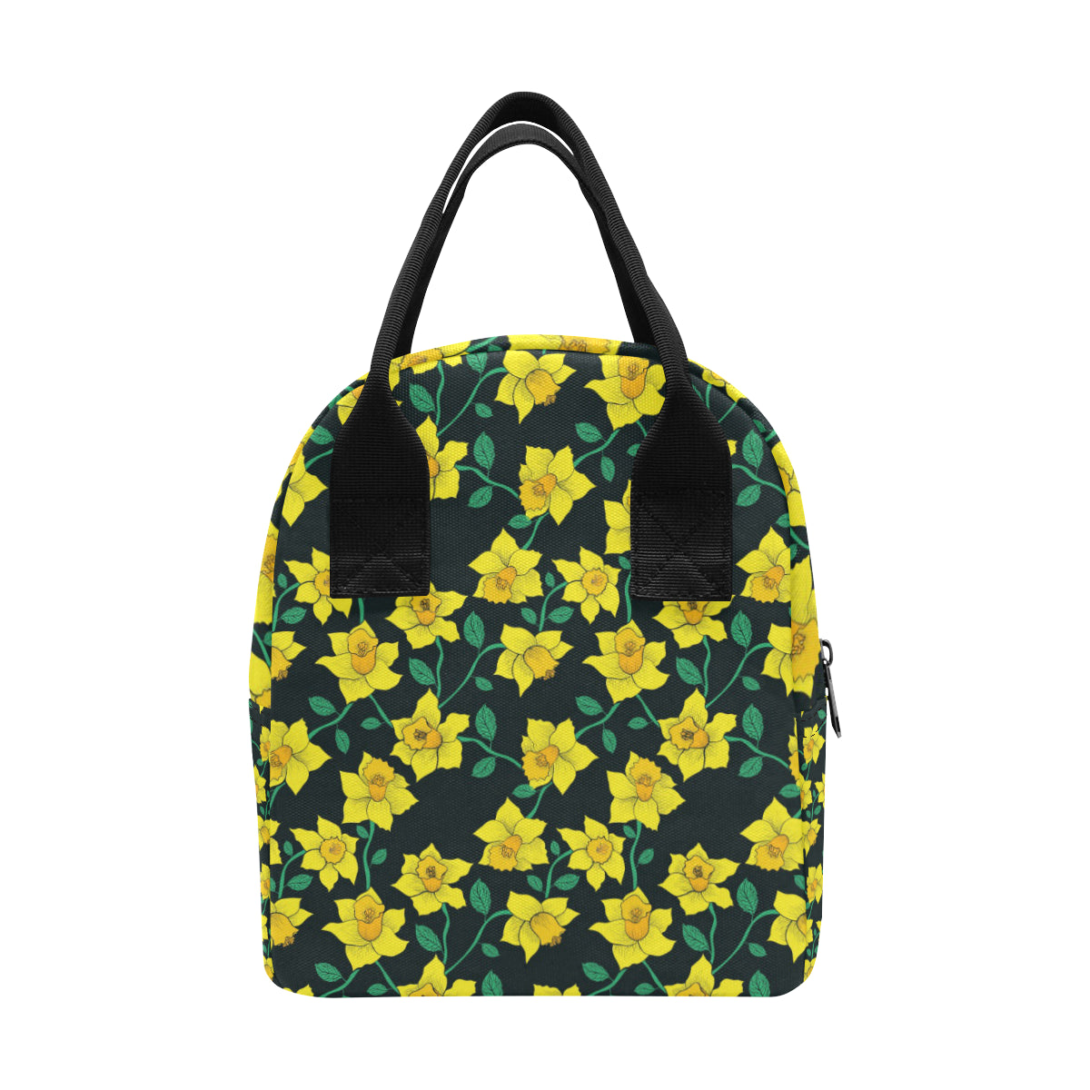 Daffodils Pattern Print Design DF03 Insulated Lunch Bag