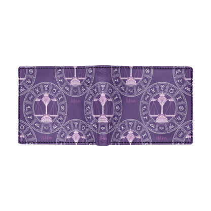 Libra Pattern Print Design 03 Men's ID Card Wallet