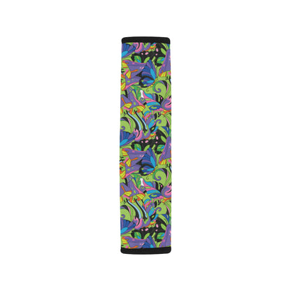Psychedelic Trippy Mushroom Themed Car Seat Belt Cover