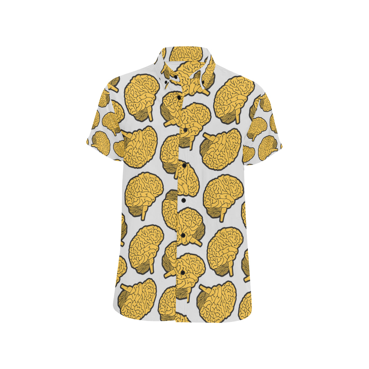 Psychology Pattern Print Design A01 Men's Short Sleeve Button Up Shirt