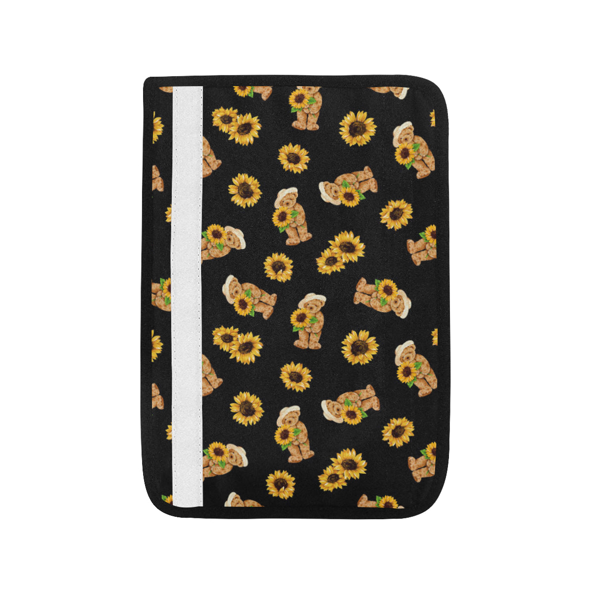 Sunflower Pattern Print Design SF016 Car Seat Belt Cover