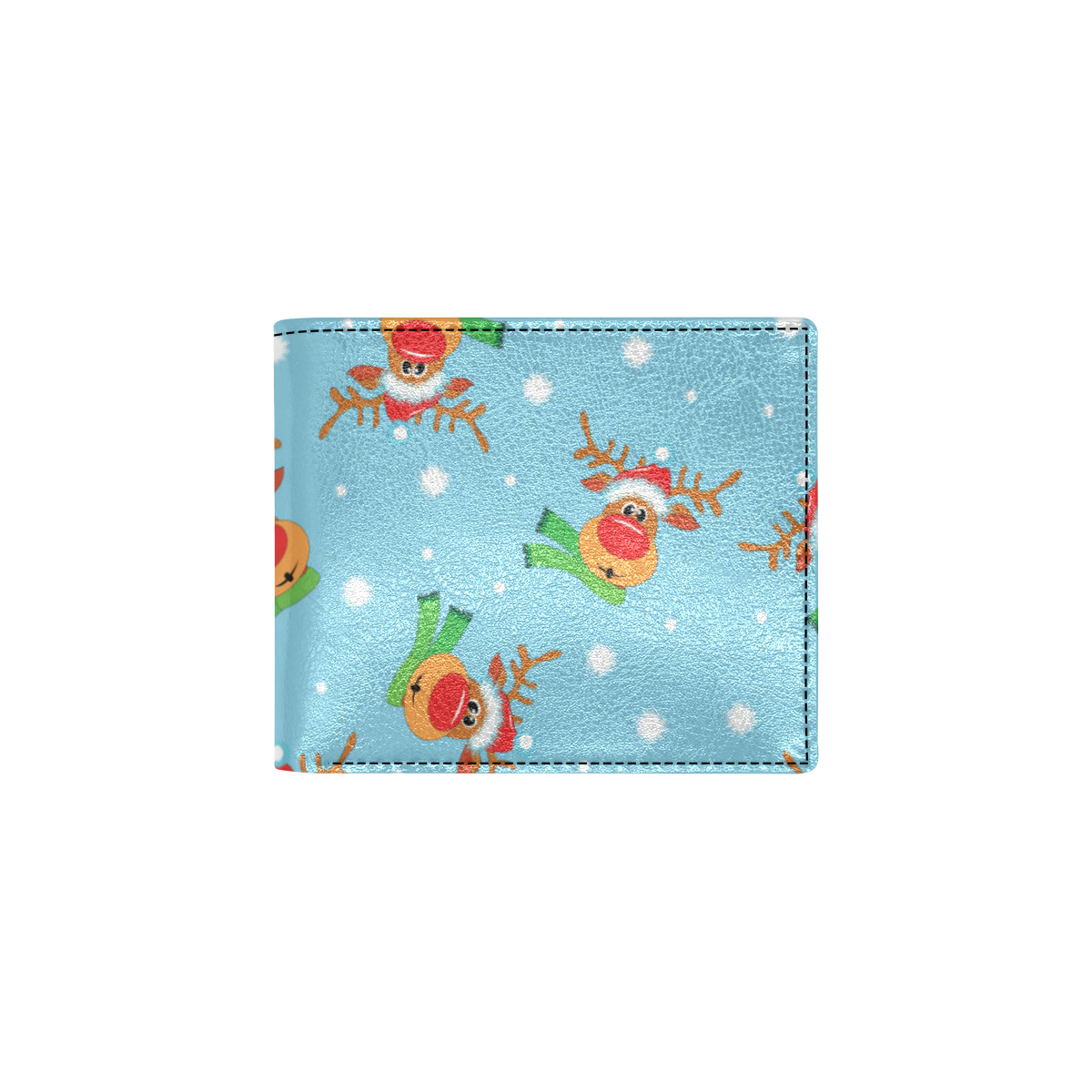 Reindeer cute Pattern Print Design 02 Men's ID Card Wallet