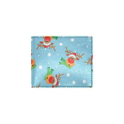 Reindeer cute Pattern Print Design 02 Men's ID Card Wallet