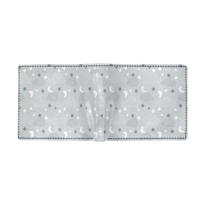 Cloud  Pattern Print Design 04 Men's ID Card Wallet