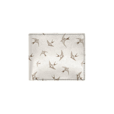 Swallow Bird Pattern Print Design 01 Men's ID Card Wallet