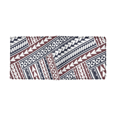 Polynesian Tribal line Men's ID Card Wallet