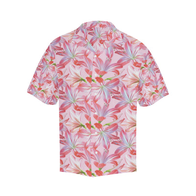 Amaryllis Pattern Print Design 02 Men's Hawaiian Shirt