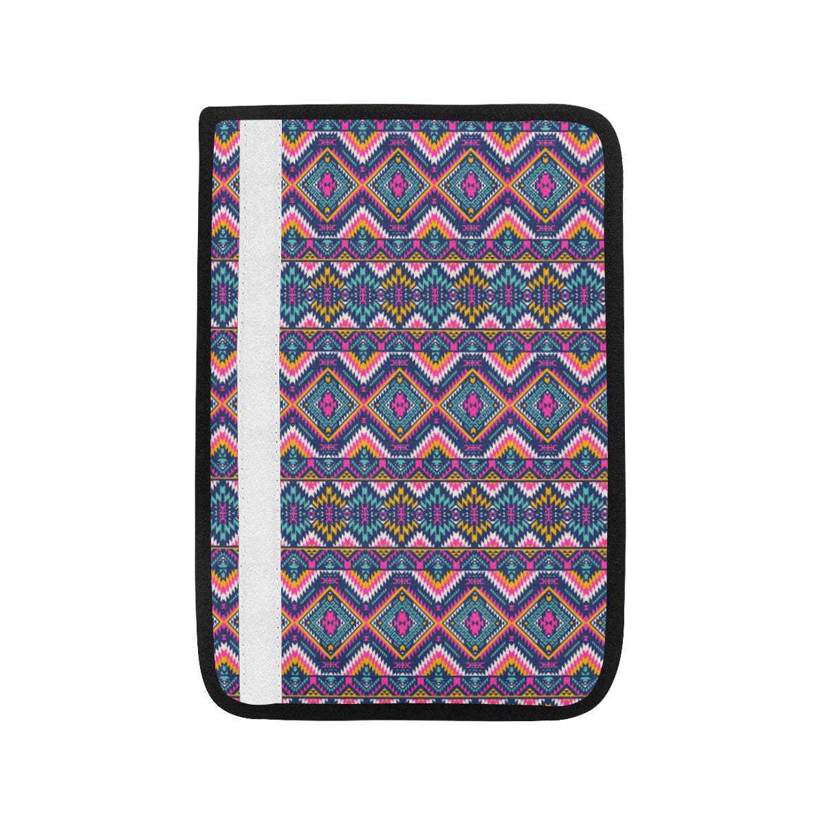 Indian Navajo Pink Themed Design Print Car Seat Belt Cover