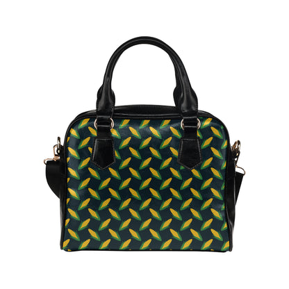 Corn Pattern Print Design 02 Shoulder Handbag
