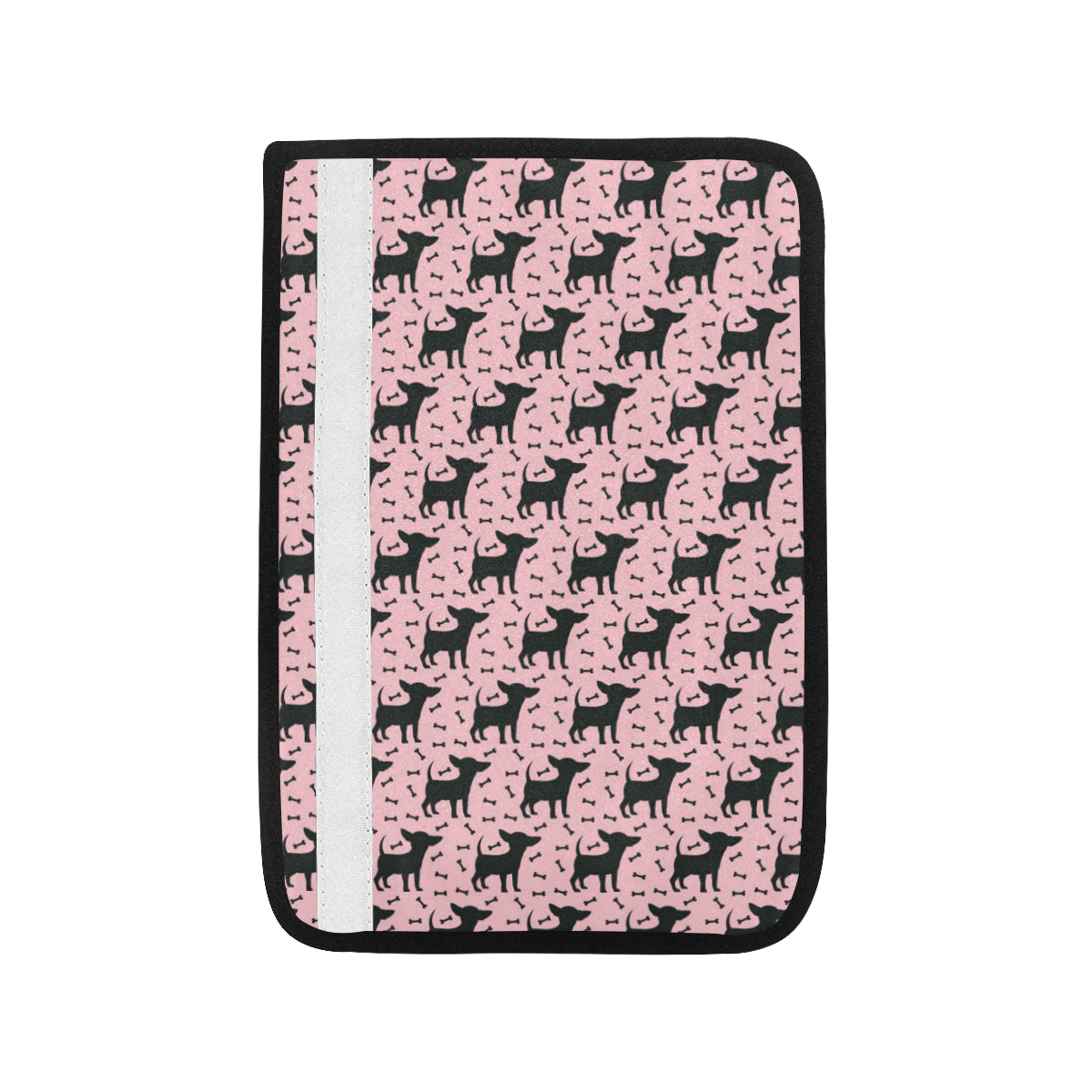 Chihuahua Pink Print Pattern Car Seat Belt Cover