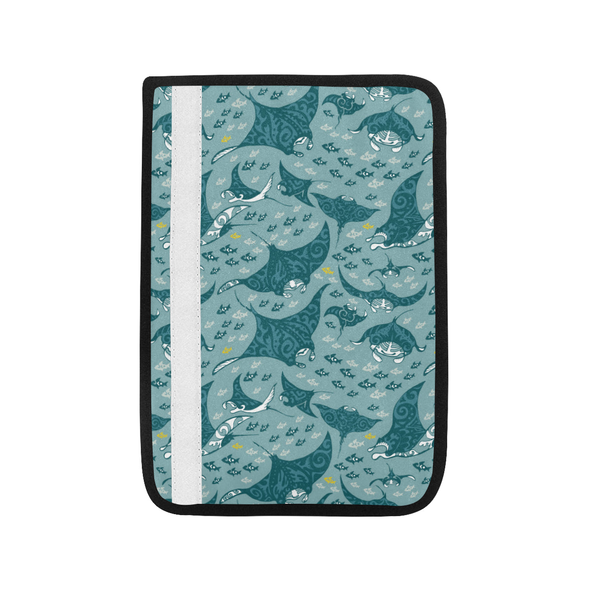 Manta Ray Tribal Pattern Print Design 03 Car Seat Belt Cover
