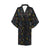 Bicycle Pattern Print Design 03 Women's Short Kimono