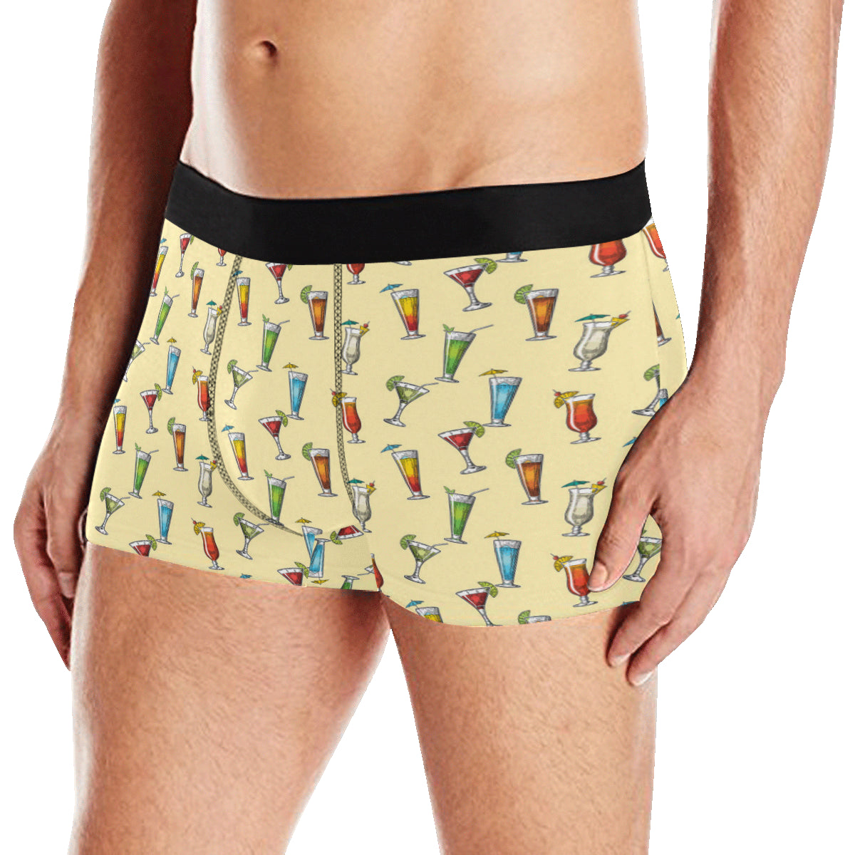 Cocktail Pattern Print Design 02 Men's Boxer Briefs