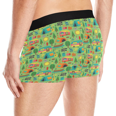 Camping Camper Pattern Print Design 04 Men's Boxer Briefs