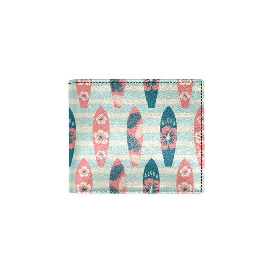 Aloha Hawaii Surfboard Pattern Print Design 02 Men's ID Card Wallet
