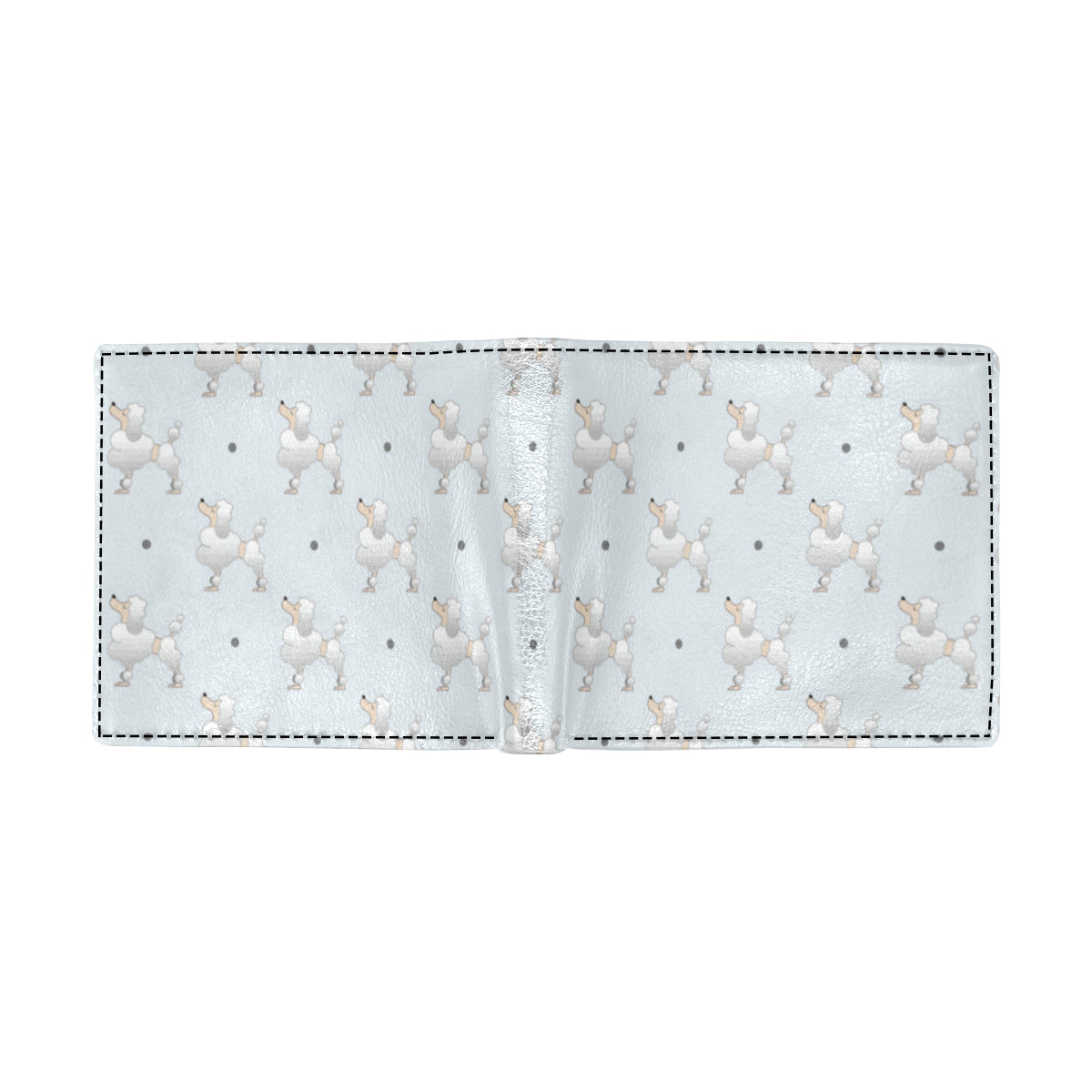Poodle Pattern Print Design A05 Men's ID Card Wallet