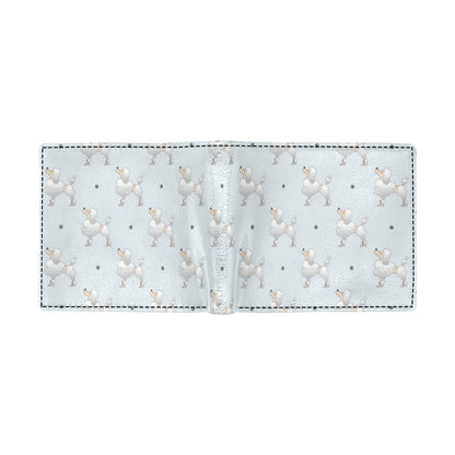 Poodle Pattern Print Design A05 Men's ID Card Wallet
