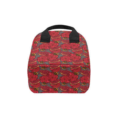 Pomegranate Pattern Print Design PG05 Insulated Lunch Bag