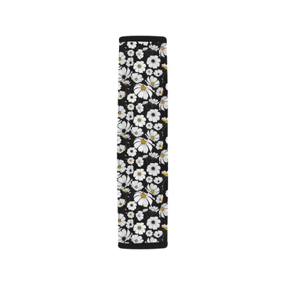 Daisy Pattern Print Design 02 Car Seat Belt Cover