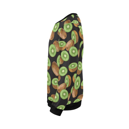 Kiwi Pattern Print Design KW03 Men Long Sleeve Sweatshirt