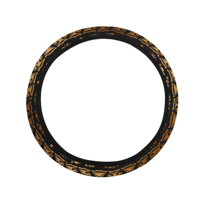Tribal Sea turtle Polynesian Hawaiian Steering Wheel Cover with Elastic Edge