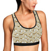 Beagle Pattern Print Design 04 Sports Bra