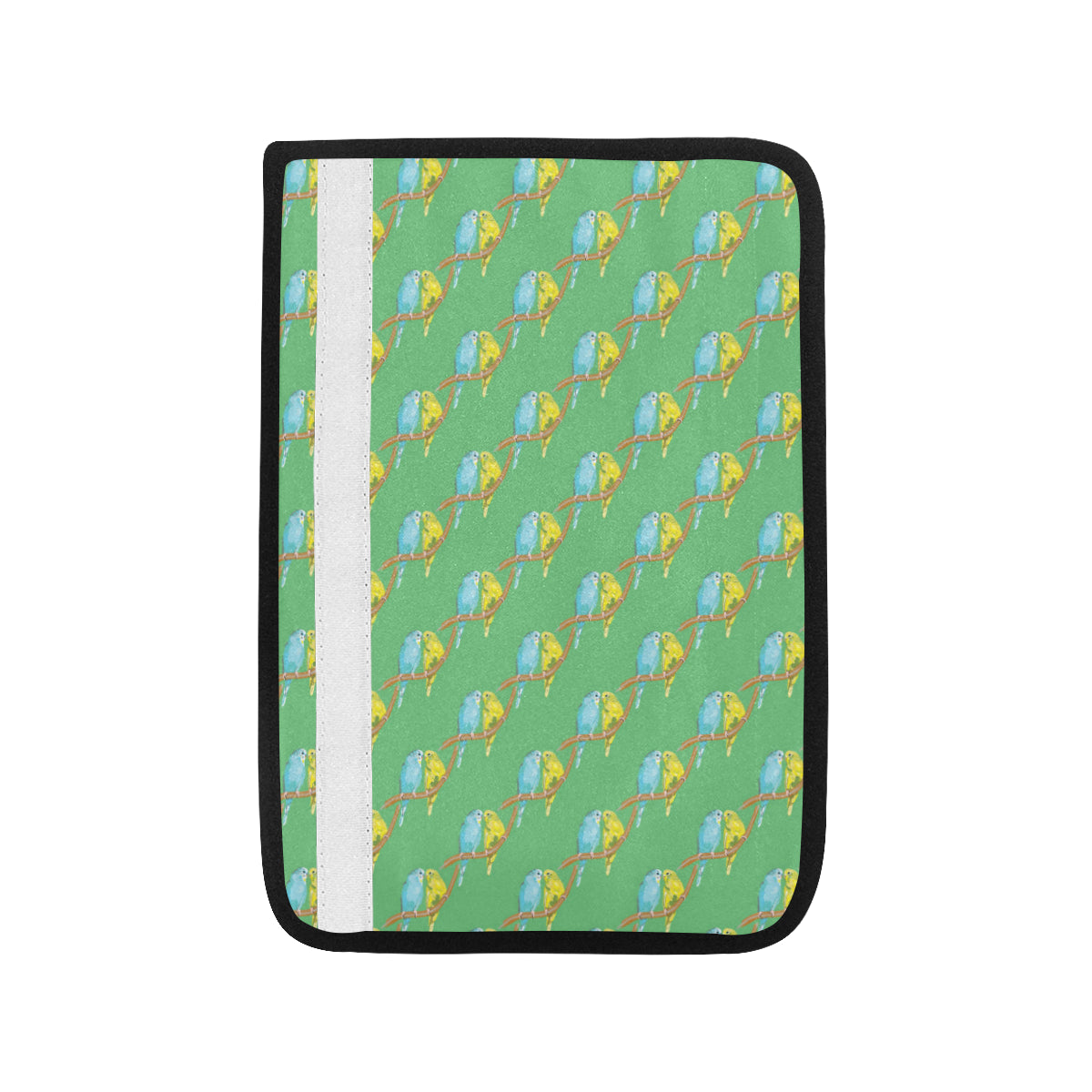 Budgerigar Pattern Print Design 01 Car Seat Belt Cover