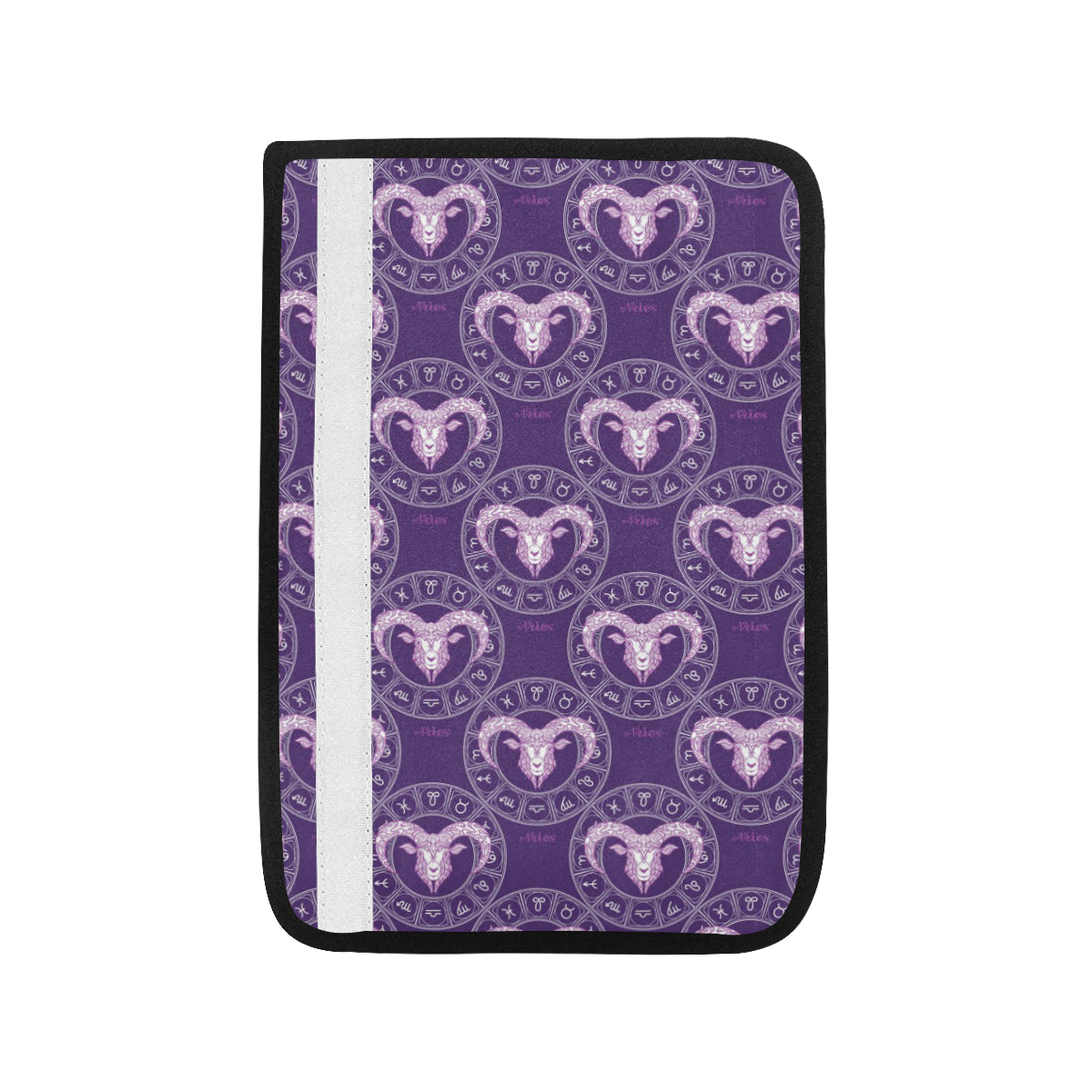 Aries Zodiac Pattern Print Design 02 Car Seat Belt Cover