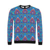 lotus Boho Pattern Print Design LO010 Men Long Sleeve Sweatshirt