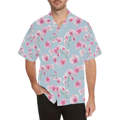 Orchid Pattern Print Design A01 Men's Hawaiian Shirt