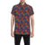 Rooster Print Style Men's Short Sleeve Button Up Shirt