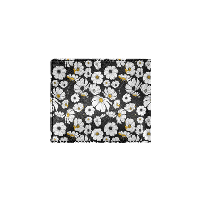 Daisy Pattern Print Design 02 Men's ID Card Wallet