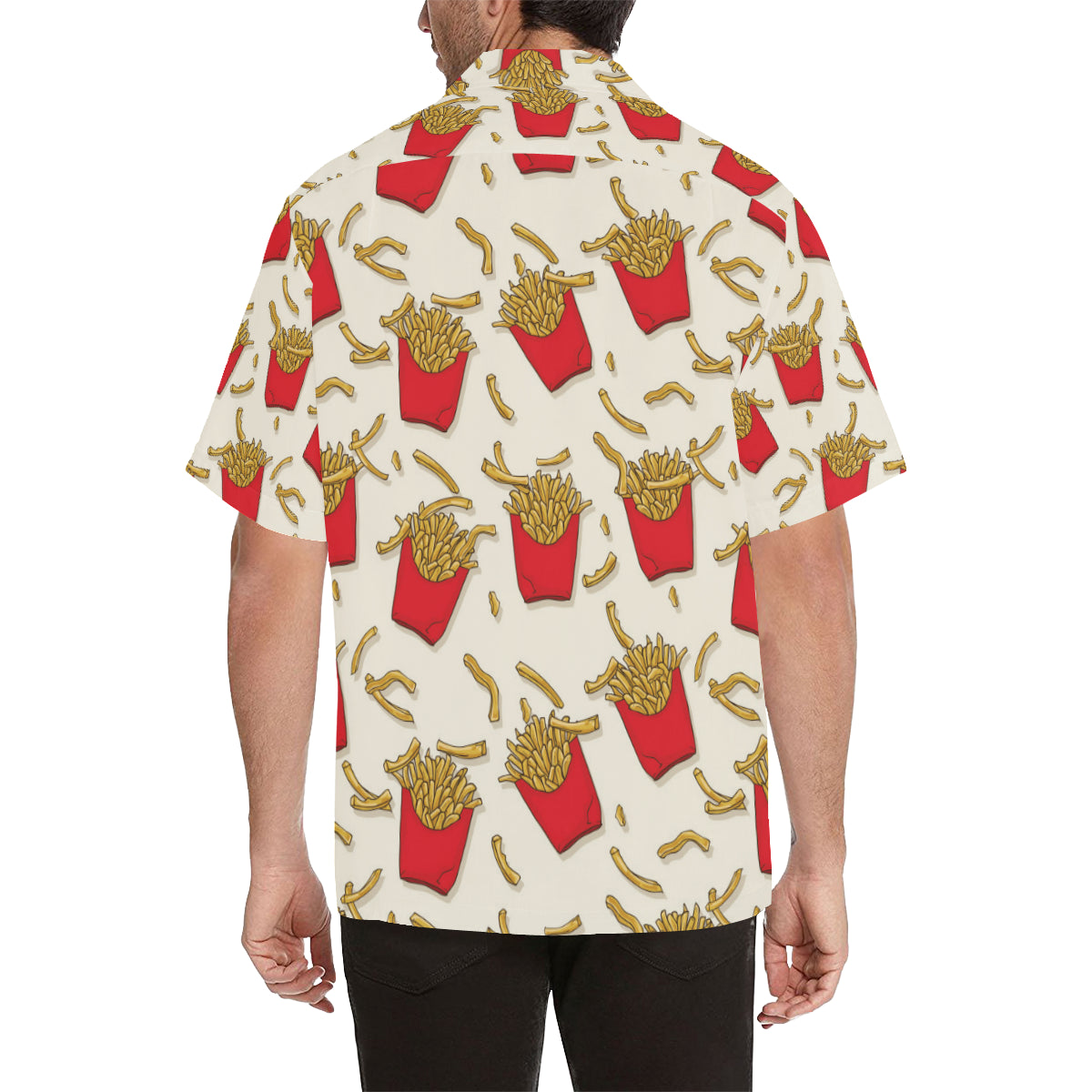 French Fried Pattern Print Design 01 Men's Hawaiian Shirt