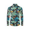 Tropical Palm Leaves Hawaiian Flower Men's Long Sleeve Shirt