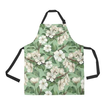 Apple blossom Pattern Print Design AB02 Apron with Pocket